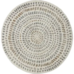 Bloomingville Janet Baumwollteppich Ø120 Cm, Grau