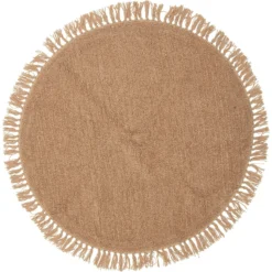Bloomingville Lenea Wollteppich Ø110 Cm, Braun