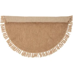 Bloomingville Lenea Wollteppich Ø110 Cm, Braun -Hay || Linie Design || Bloomingville Verkäufe bloomingville lenea rug yellow wool 6