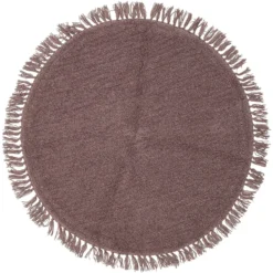 Bloomingville Lenea Wollteppich Ø110 Cm, Lila