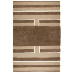 Veda Wollteppich Beige / Off-white / Mocha, 170x240 Cm