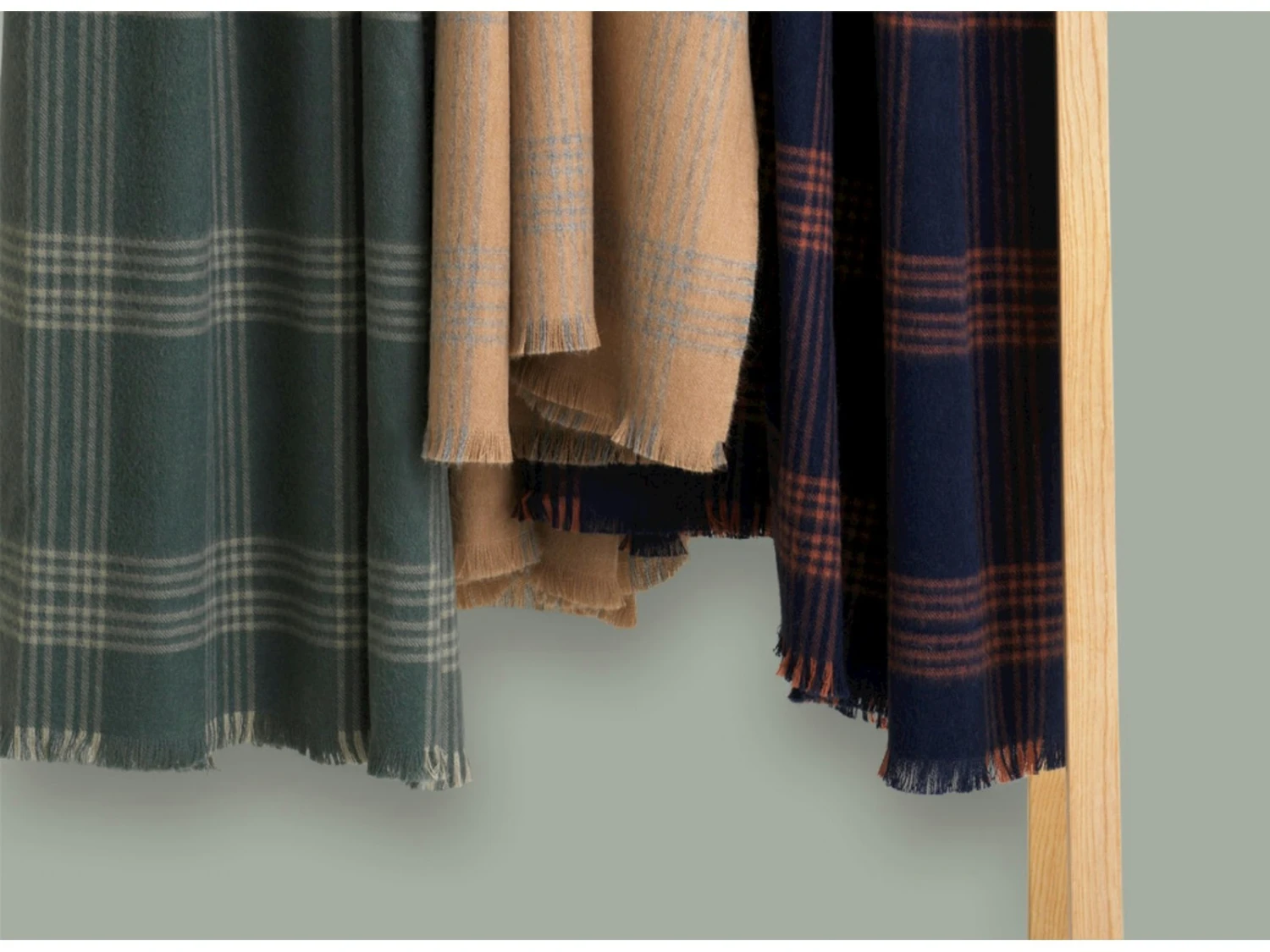 Check Decke 130x190 Cm, Grün 3 Check Decke 130x190 Cm, Grün – Bild 3