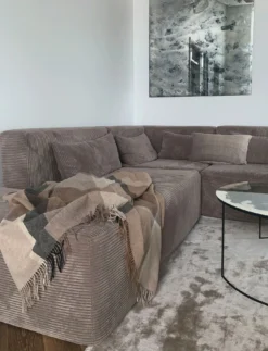 Manhattan Decke 130x200 Cm, Beige -Hay || Linie Design || Bloomingville Verkäufe elvang manhattan decke 130x200cm natur 7