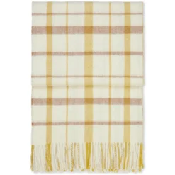 Tweed Decke 130x200 Cm, Hellgelb