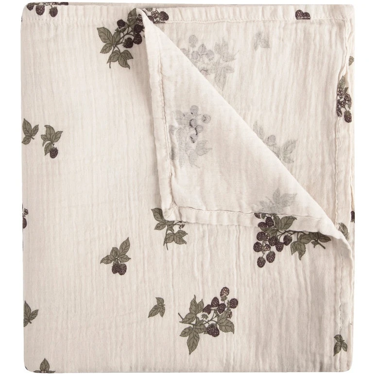Blackberry Muslin Babydecke, 110x110 Cm 1 Blackberry Muslin Babydecke, 110x110 Cm