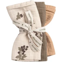 Blackberry Muslin Spucktücher 3-er Set, 40X40 Cm