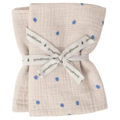 Bleu Decken 2-er Set Musselin, 60x60 Cm