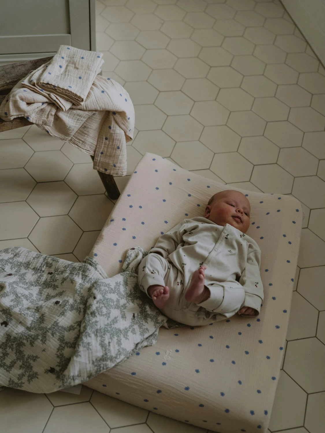 Bleu Wickelauflagenbezug Musselin, 50x70 Cm 3 Bleu Wickelauflagenbezug Musselin, 50x70 Cm – Bild 3