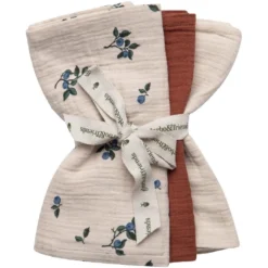 Blueberry Muslin Spucktücher 3-er Set, 40X40 Cm