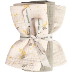 Mimosa Muslin Spucktücher 3-er Set, 40X40 Cm