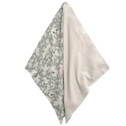 Pomegrante Decken 2-er Set Musselin, 60x60 Cm -Hay || Linie Design || Bloomingville Verkäufe garbo friends pomegraante muslin blanket small 2pcs 2