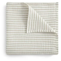 Stripe Anjou Babydecke Musselin, 110x110 Cm