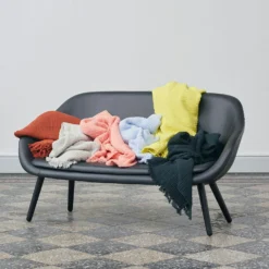 Hay Crinkle Decke, Grau -Hay || Linie Design || Bloomingville Verkäufe hay crinkle decke 1