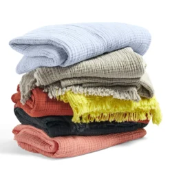 Hay Crinkle Decke, Grau -Hay || Linie Design || Bloomingville Verkäufe hay crinkle decke 2