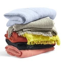 Hay Crinkle Decke, Grau -Hay || Linie Design || Bloomingville Verkäufe hay crinkle decke 8