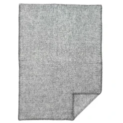 Klippan Yllefabrik Domino Baby Plaid 65x90 Cm, Dunkelgrau