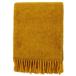 Klippan Yllefabrik Gotland Plaid 130x200 Cm, Yellow
