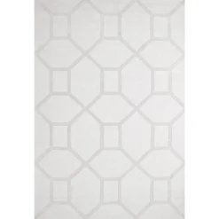 Entrance Wollteppich 250x350 Cm, Knochenweiß