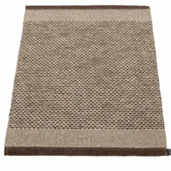 Edit Teppich Dark Brown / Dark Linen / Leinen Metallic, 60x85 Cm