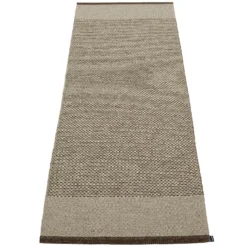 Edit Teppich Dark Brown / Dark Linen / Leinen Metallic, 70x200 Cm