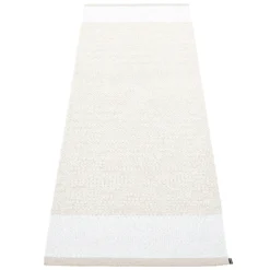 Edit Teppich Fossil / White / White Metallic, 70x200 Cm