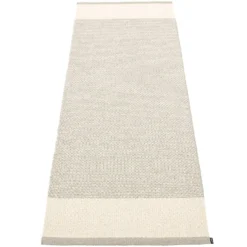 Edit Teppich Leinen / Vanilla / Stone Metallic, 85x260 Cm