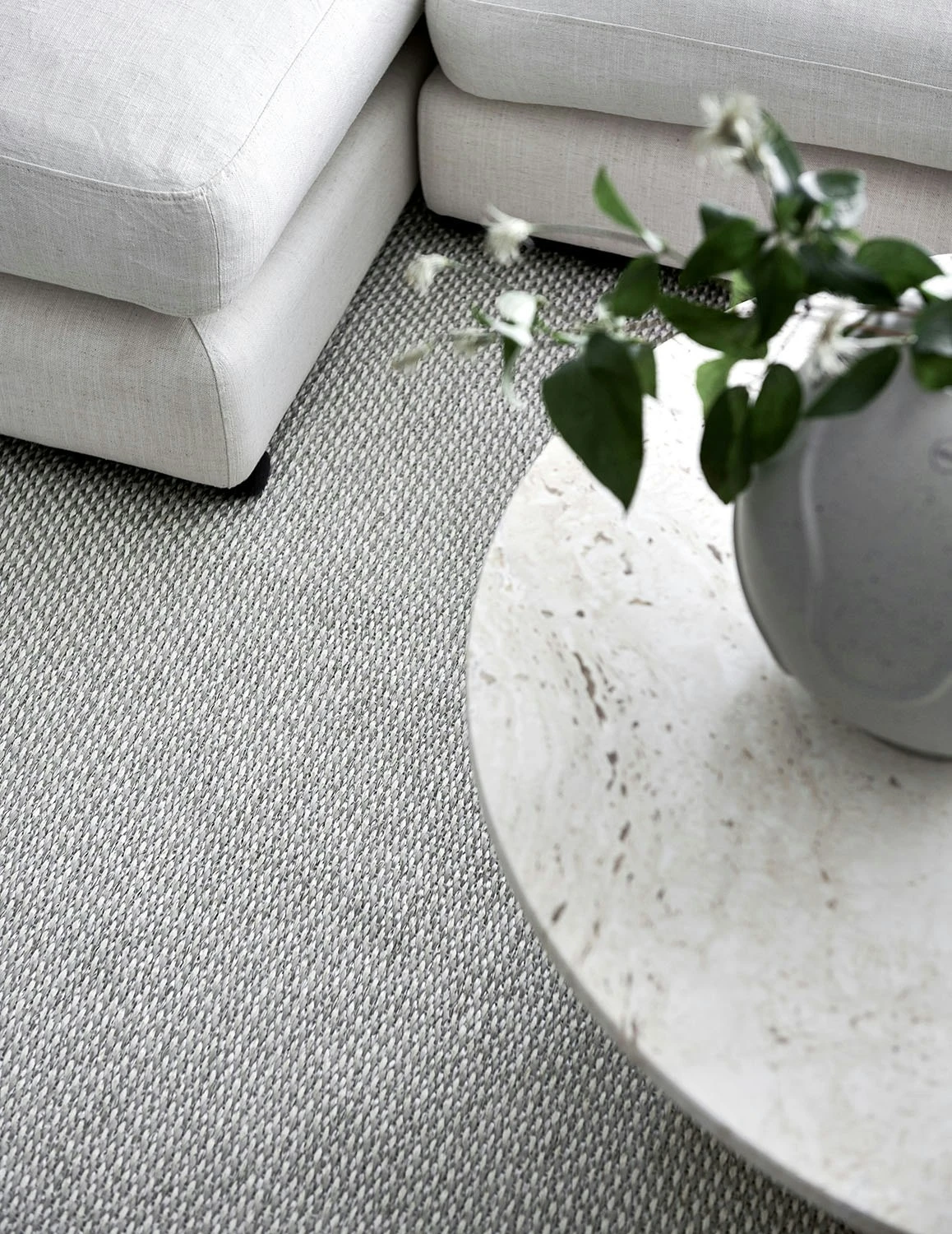 Edit Teppich Leinen / Vanilla / Stone Metallic, 60x85 Cm 2 Edit Teppich Leinen / Vanilla / Stone Metallic, 60x85 Cm – Bild 2