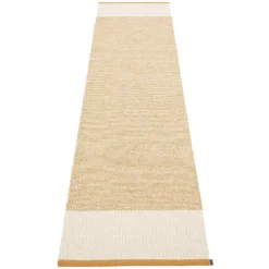 Edit Teppich Ocker / Vanilla / Beige Metallic, 70x300 Cm