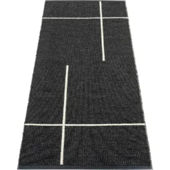 Fred Teppich 70x180 Cm, Black / Vanilla