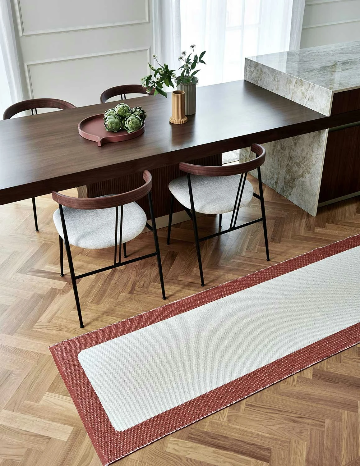 Ilda Teppich 180x180 Cm, Brick / Vanilla 6 Ilda Teppich 180x180 Cm, Brick / Vanilla – Bild 6