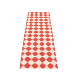 Marre Matte 70x225 Cm, Coral Red/Vanilla/Mustard -Hay || Linie Design || Bloomingville Verkäufe pappelina marre matte 70x150 cm coral red vanilla mustard 4