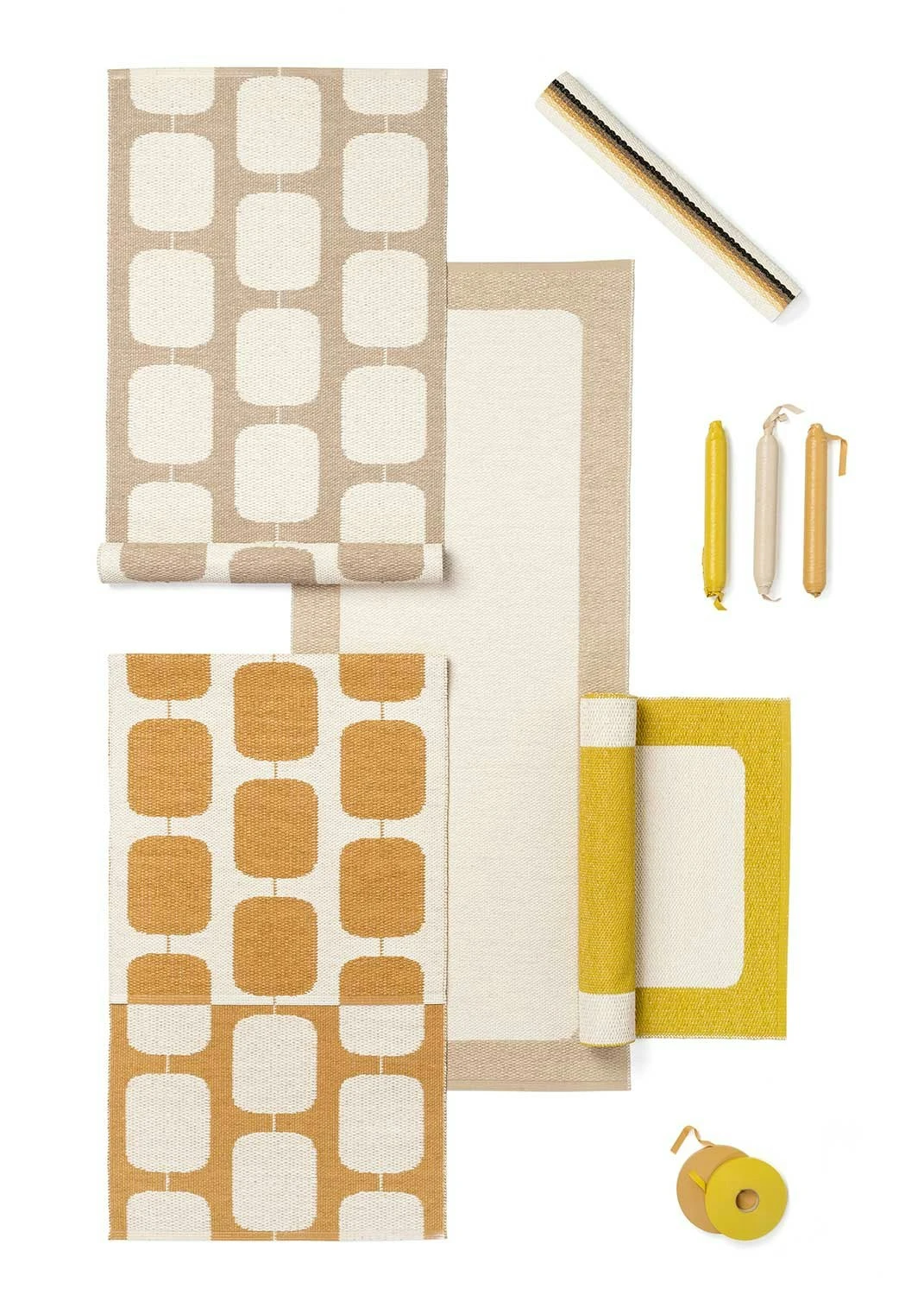 Sten Teppich 70x300 Cm, Ochre / Vanilla 3 Sten Teppich 70x300 Cm, Ochre / Vanilla – Bild 3