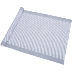 Kajsa Gerippter Teppich Grau / Weiß, 70x250 Cm