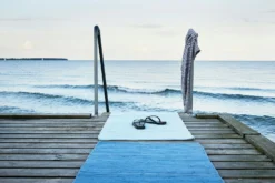 Cotton Teppich Eternity Blue, 60x90 Cm -Hay || Linie Design || Bloomingville Verkäufe rug solid cotton teppich 60x90 eternity blue 3