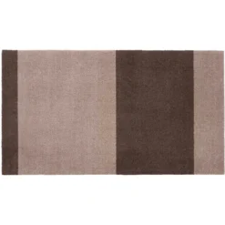 Stripes Teppich Sand / Braun, 67x120 Cm