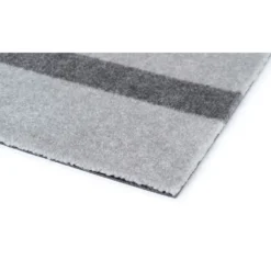 Stripes Vertikal Teppich Hellgrau / Steel Grey, 67x120 Cm -Hay || Linie Design || Bloomingville Verkäufe tica copenhagen floormat polyamide 120x67cm light grey steelgrey 3