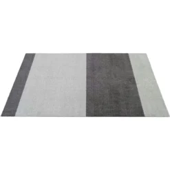 Stripes Teppich Steel Grey / Hellgrau, 90x130 Cm -Hay || Linie Design || Bloomingville Verkäufe tica copenhagen floormat polyamide 120x67cm steelgrey light grey 10