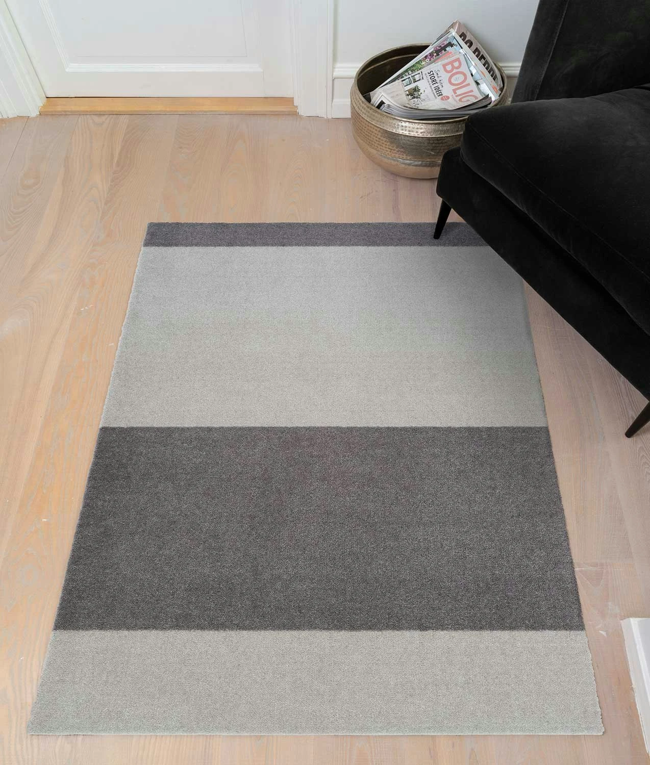 Stripes Teppich Steel Grey / Hellgrau, 67x120 Cm 5 Stripes Teppich Steel Grey / Hellgrau, 67x120 Cm – Bild 5