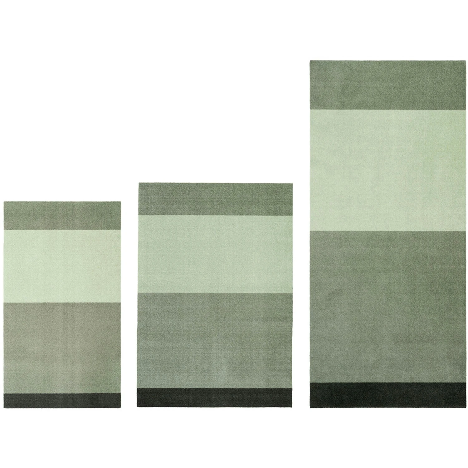 Stripes Teppich Hellgrün / Dunkelgrün, 90x200 Cm 5 Stripes Teppich Hellgrün / Dunkelgrün, 90x200 Cm – Bild 5