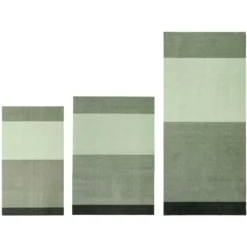 Stripes Teppich Hellgrün / Dunkelgrün, 67x120 Cm 10 Stripes Teppich Hellgrün / Dunkelgrün, 67x120 Cm -Hay || Linie Design || Bloomingville Verkäufe tica copenhagen floormat polyamide120x67cm light dusty darkgreen 5