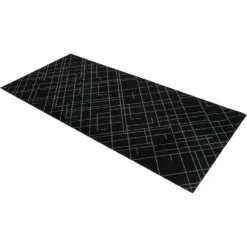 Lines Rug 90x200 Cm, Dark Grey -Hay || Linie Design || Bloomingville Verkäufe tica copenhagen floormat polyamide90x200cm black grey 3