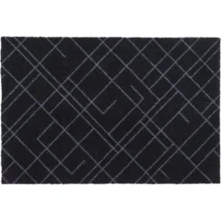 Lines Rug 60x90 Cm, Dark Grey