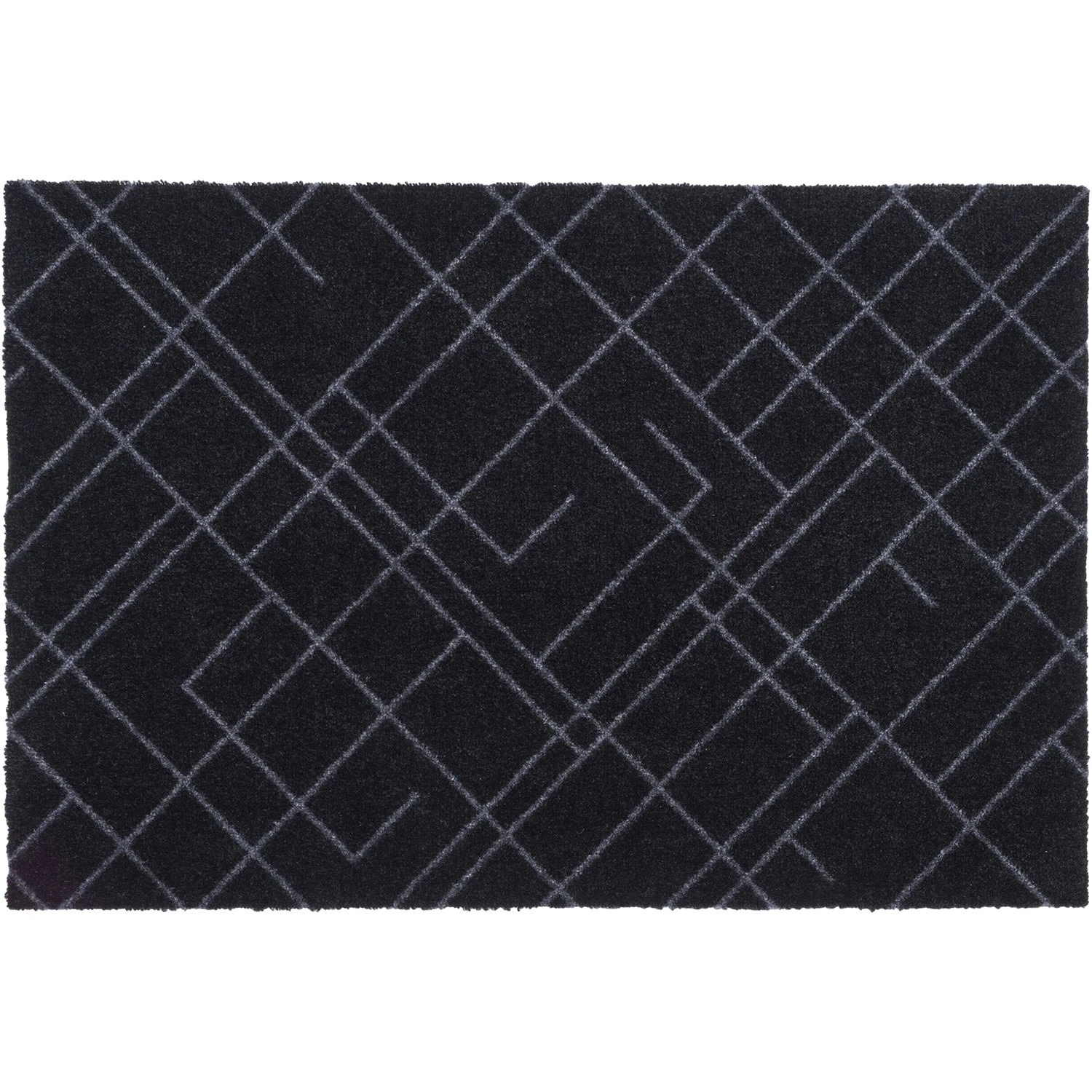 Lines Rug 60x90 Cm, Dark Grey 1 Lines Rug 60x90 Cm, Dark Grey