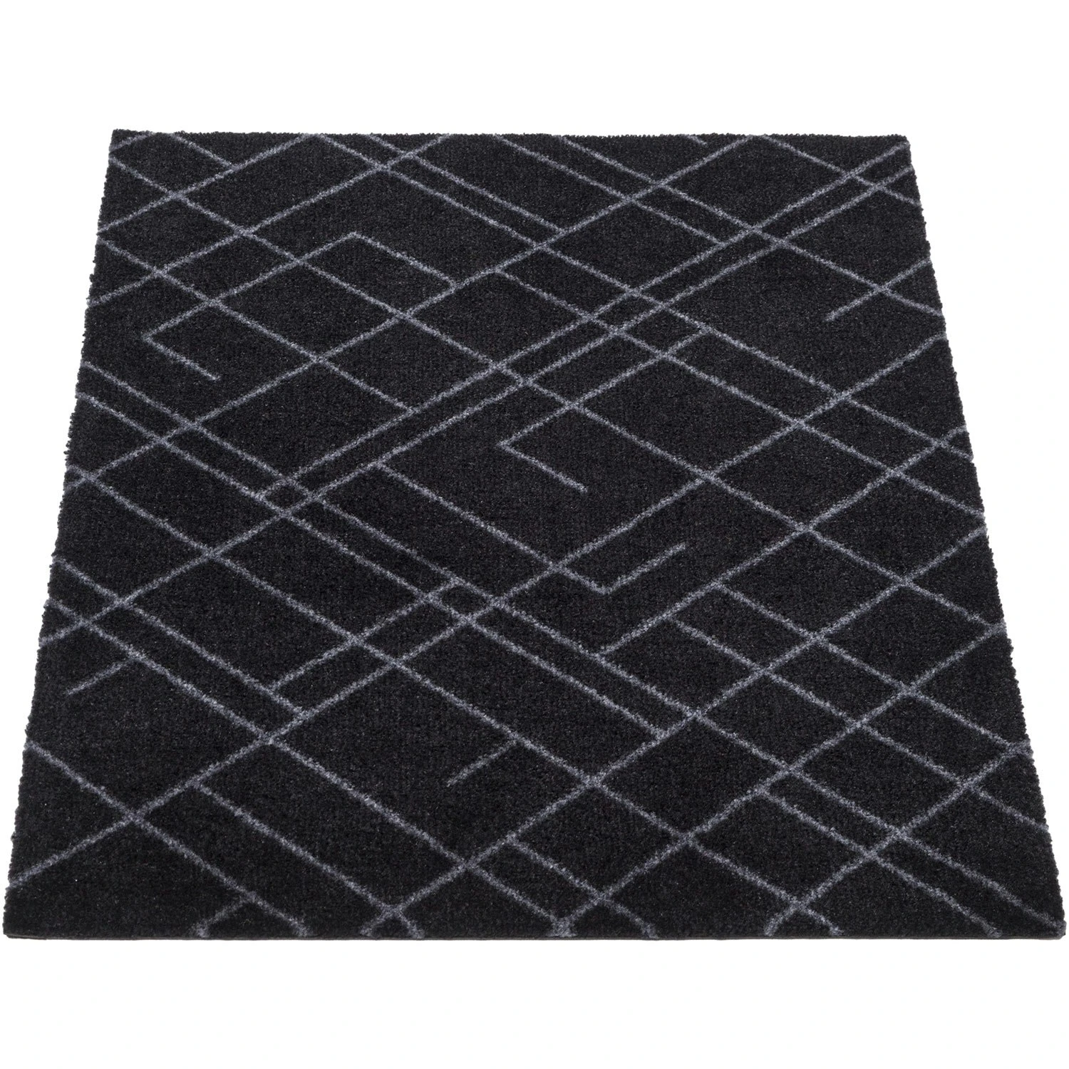 Lines Rug 60x90 Cm, Dark Grey 2 Lines Rug 60x90 Cm, Dark Grey – Bild 2