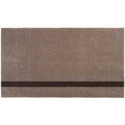 Stripes Teppich Vertikal Sandfarben/Braun, 67x120 Cm