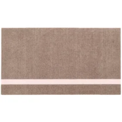 Stripes Teppich Vertikal Sandfarben/Light Rose, 67x120 Cm