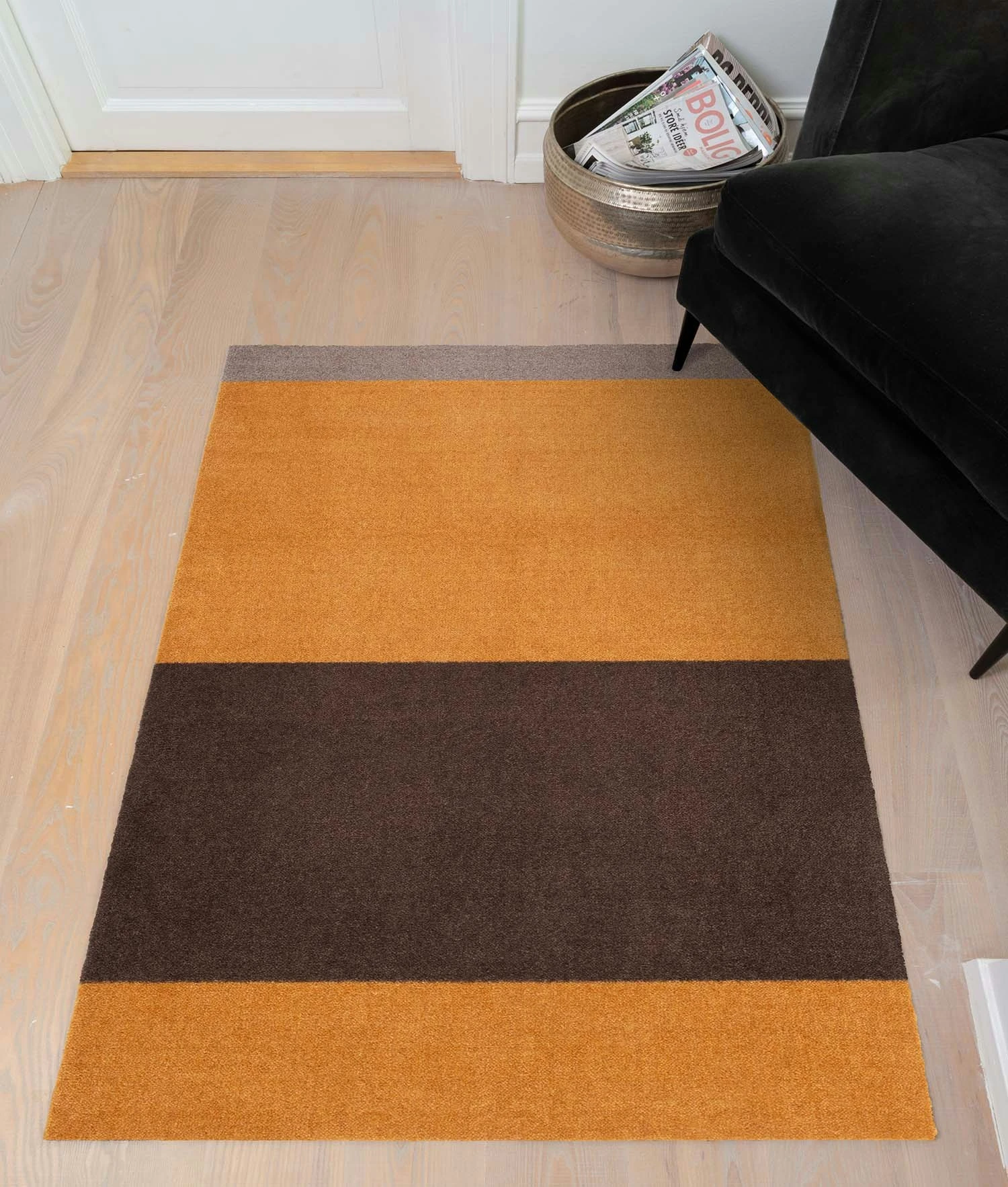 Stripes Teppich Dijon/Braun, 67x120 Cm 4 Stripes Teppich Dijon/Braun, 67x120 Cm – Bild 4