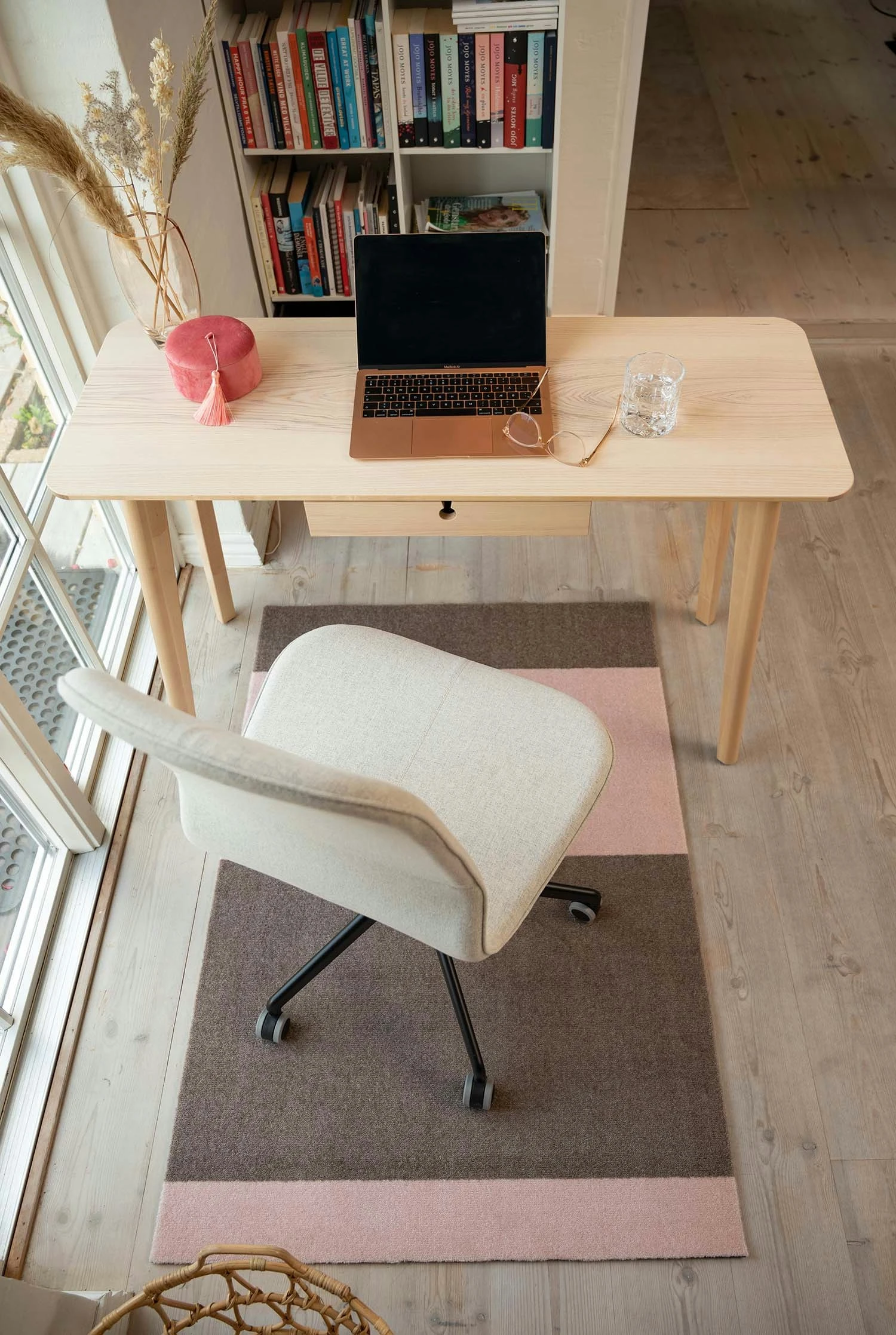 Stripes Teppich Sandfarben/Light Rose, 90x130 Cm 3 Stripes Teppich Sandfarben/Light Rose, 90x130 Cm – Bild 3