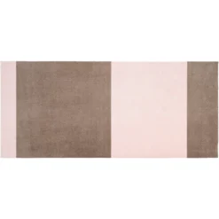 Stripes Teppich Sandfarben/Light Rose, 90x200 Cm